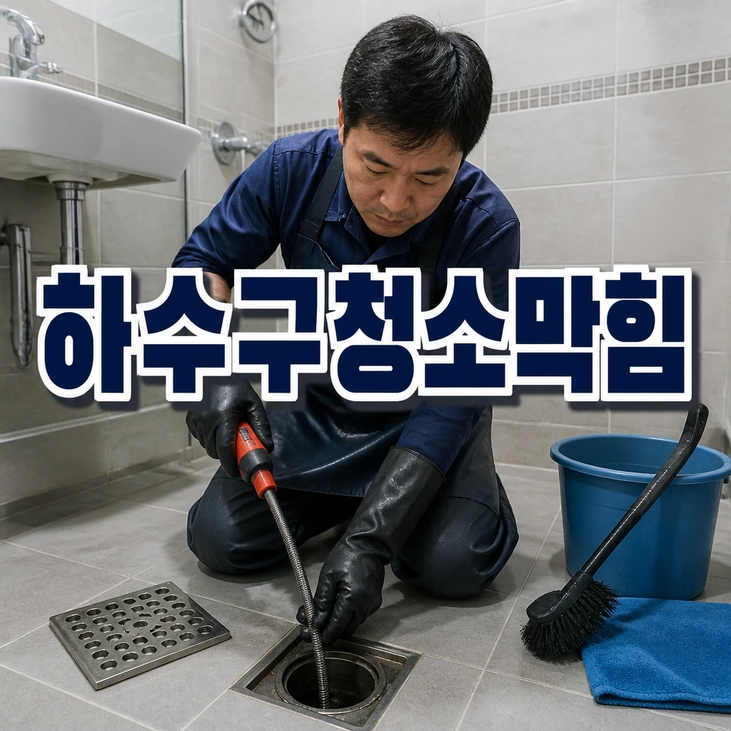 울산광역시 청소상담신청 - 하수구청소막힘 관련 상담 안내 이미지