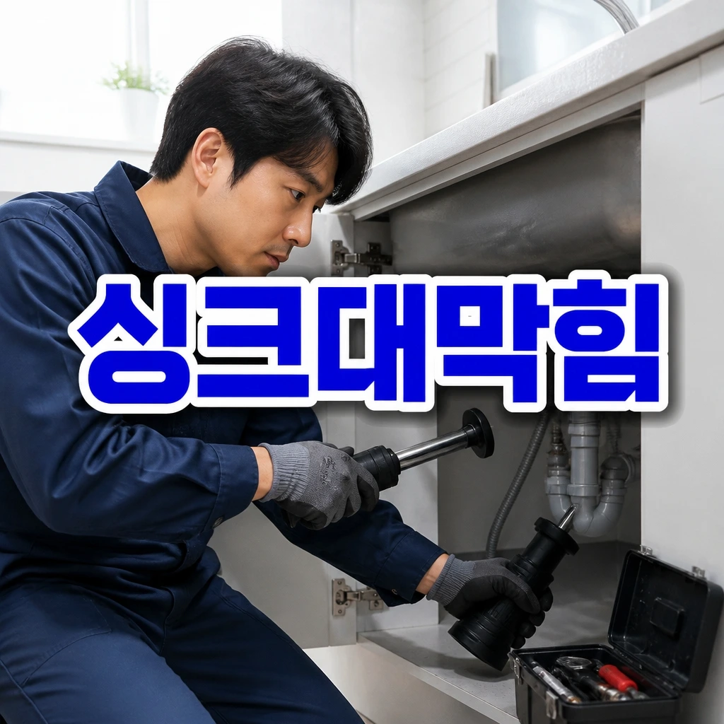 광주광역시 누수수리업체 - 싱크대막힘 관련 상담 안내 이미지